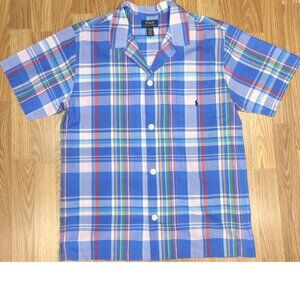 NEW! POLO RALPH LAUREN SLEEPWEAR REGULAR FIT CASUALSHIRT 100% COTTON MEDIUM, M